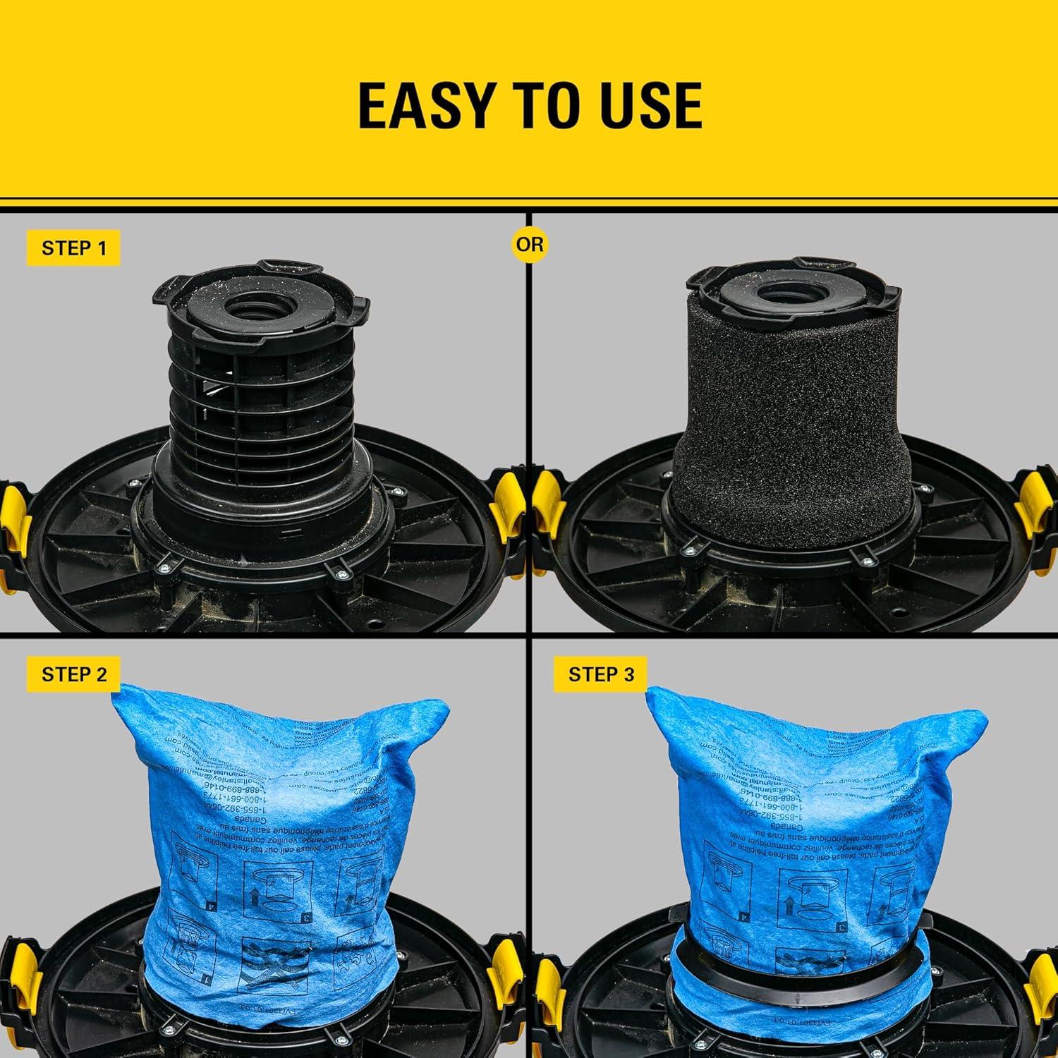 Filtro Reutilizable STANLEY 19-1500 para Aspiradoras 5-6 Gal