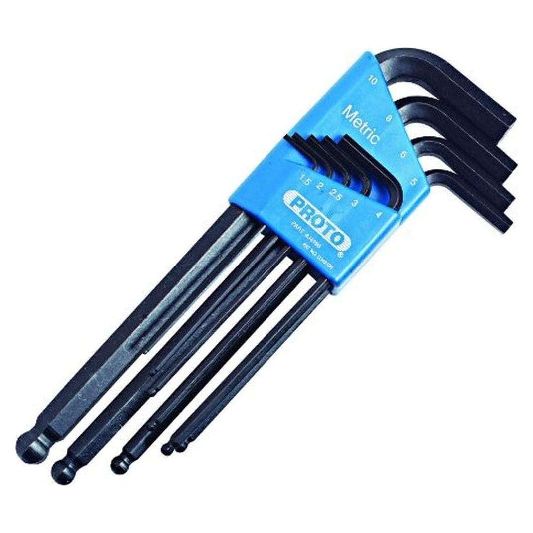 Conjunto de Llaves Hexagonales Stanley Proto J4996 - 9 Piezas Métrico