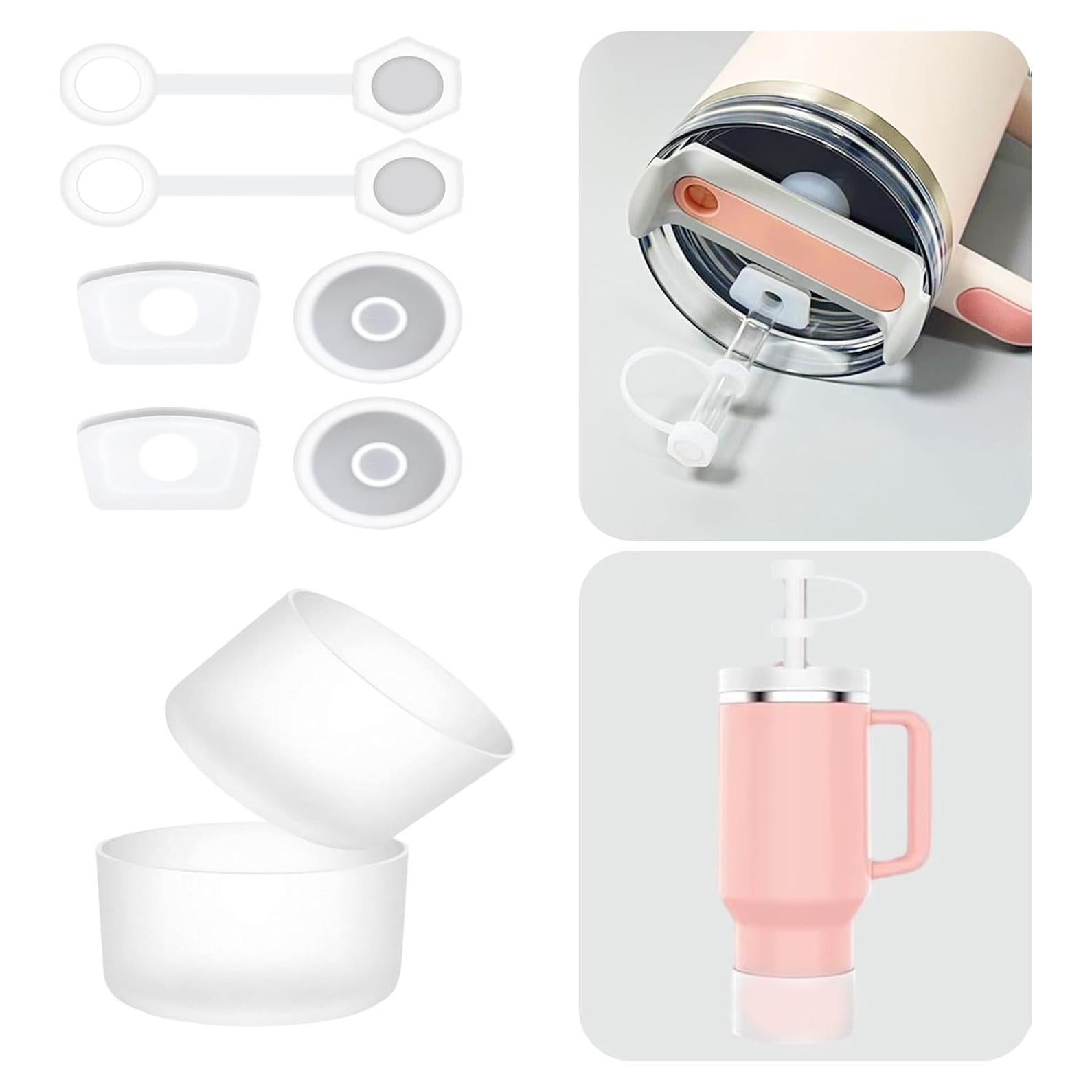 Juego de 8 Tapones de Silicona KACPAUQEL para Vaso Stanley 2.0