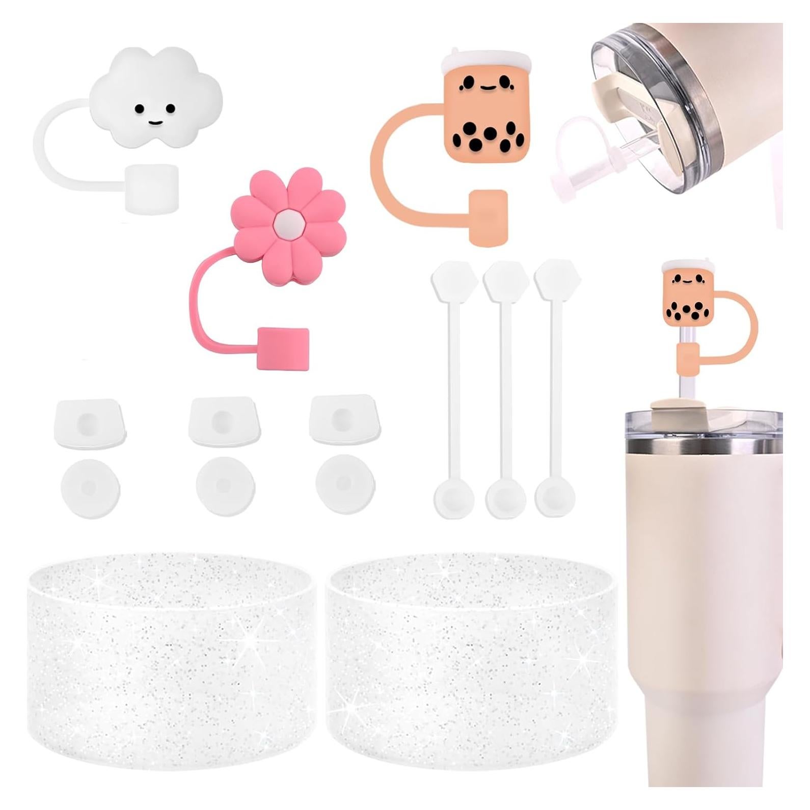 Conjunto 14 Accesorios para Copa Stanley QEEBWW - Silicona