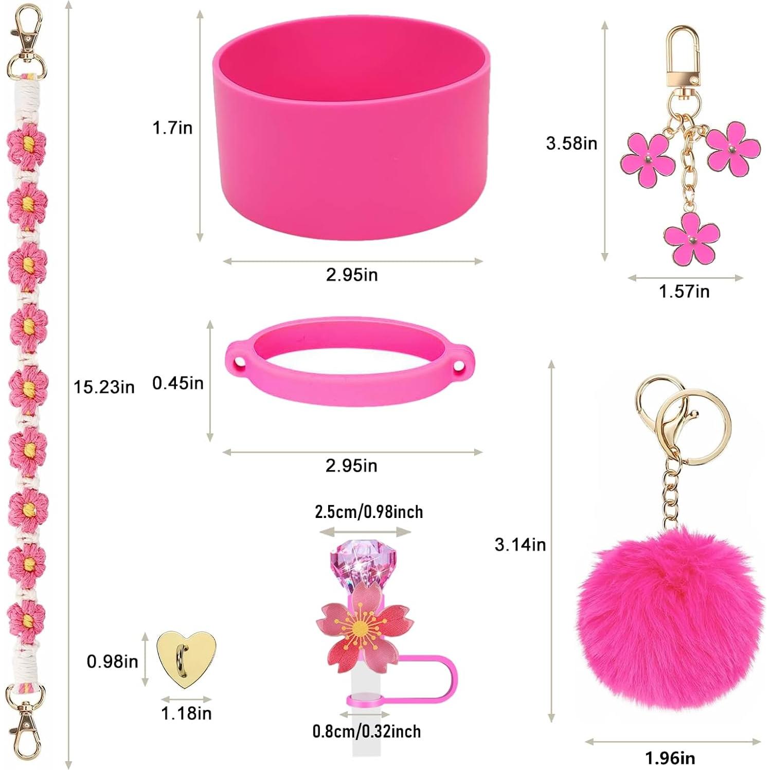 Juego de Accesorios AiScrofa para Stanley Cup 7 PCS Negro 0.88L 1.18L