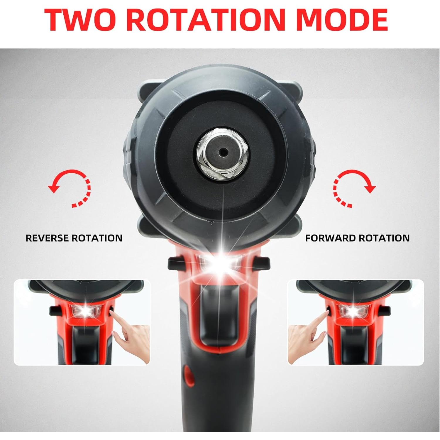 Llave de Impacto Inalámbrica Perro Diente 20V 850Nm