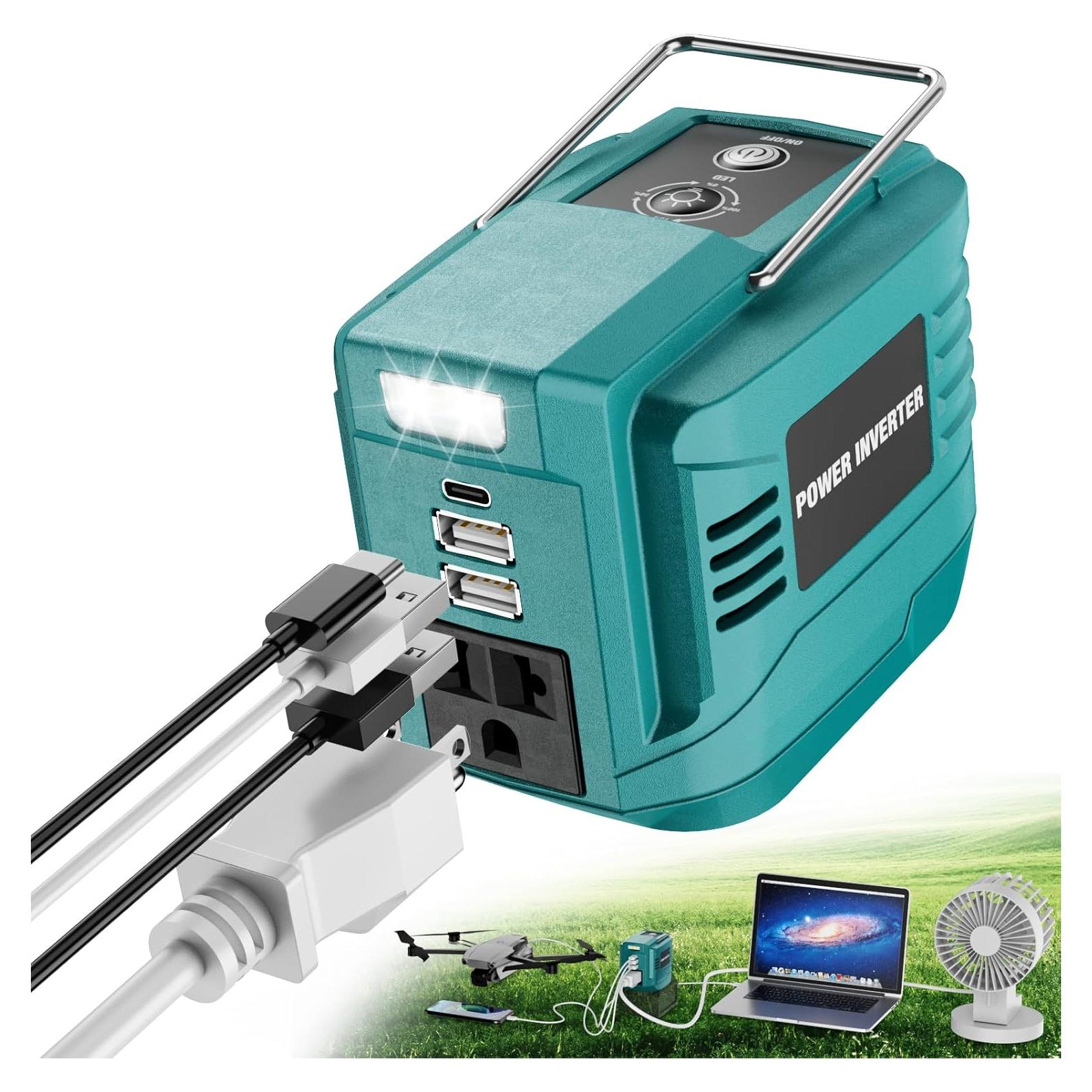 Inversor de Potencia 200W VAXCANZE para Baterías Makita 18V