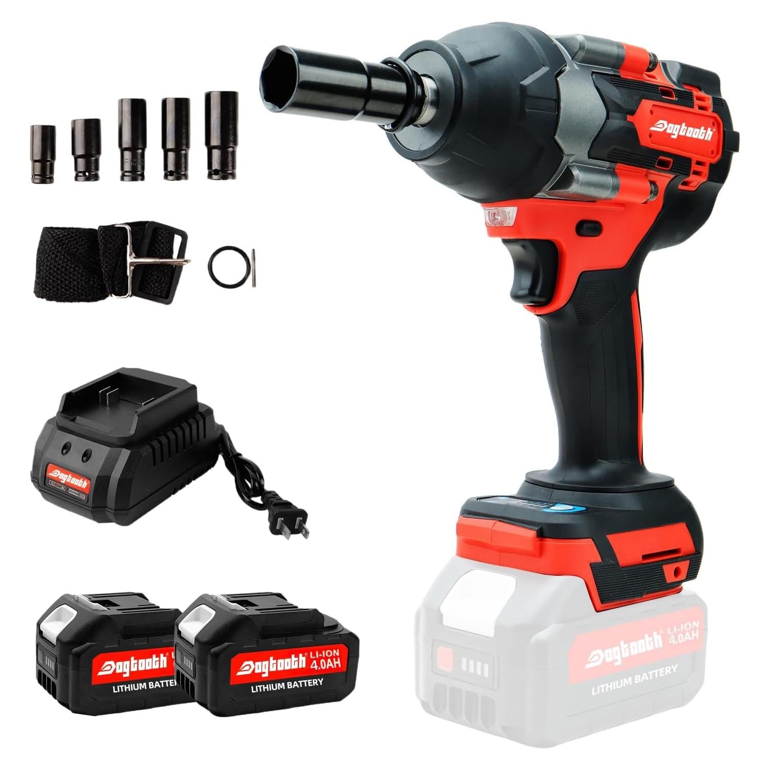 Llave de impacto inalámbrica Dogtooth 20V 850Nm 3200RPM