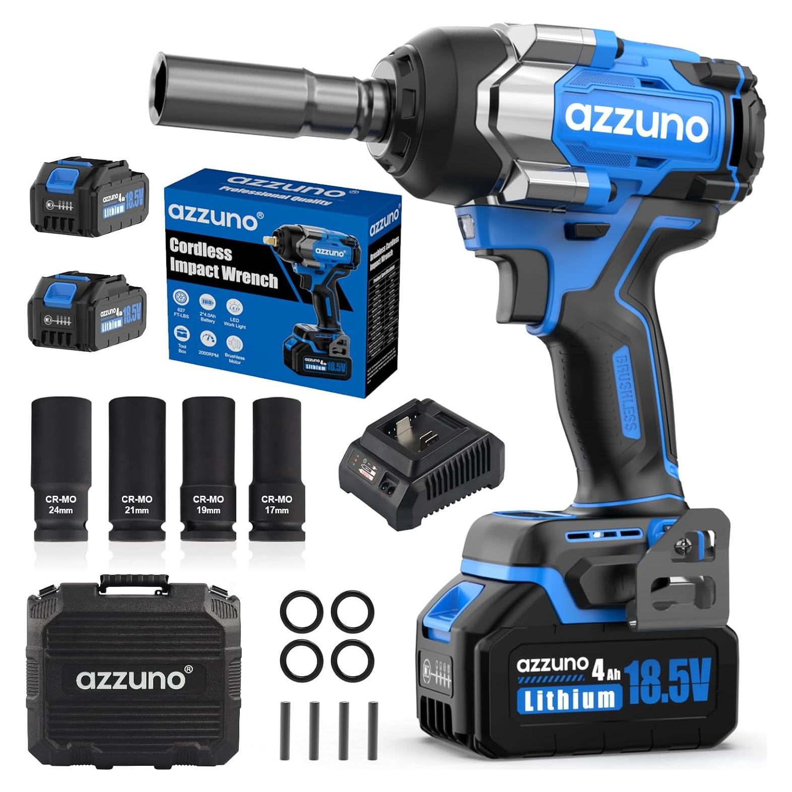 Llave de Impacto Eléctrica AZZUNO 1000Nm 1/2'' Inalámbrica