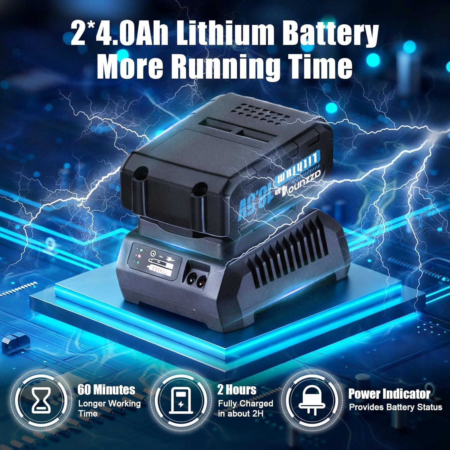 Llave de Impacto Eléctrica AZZUNO 1000Nm 1/2'' Inalámbrica