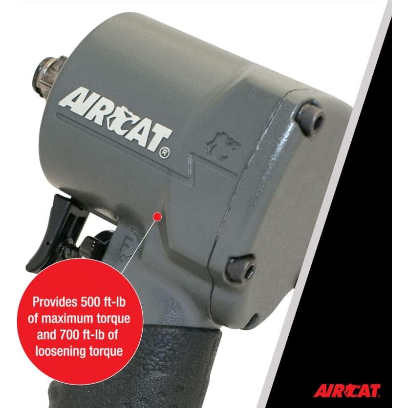 Llave de Impacto Neumática AIRCAT 1057-TH 1/2" 500 ft-lbs