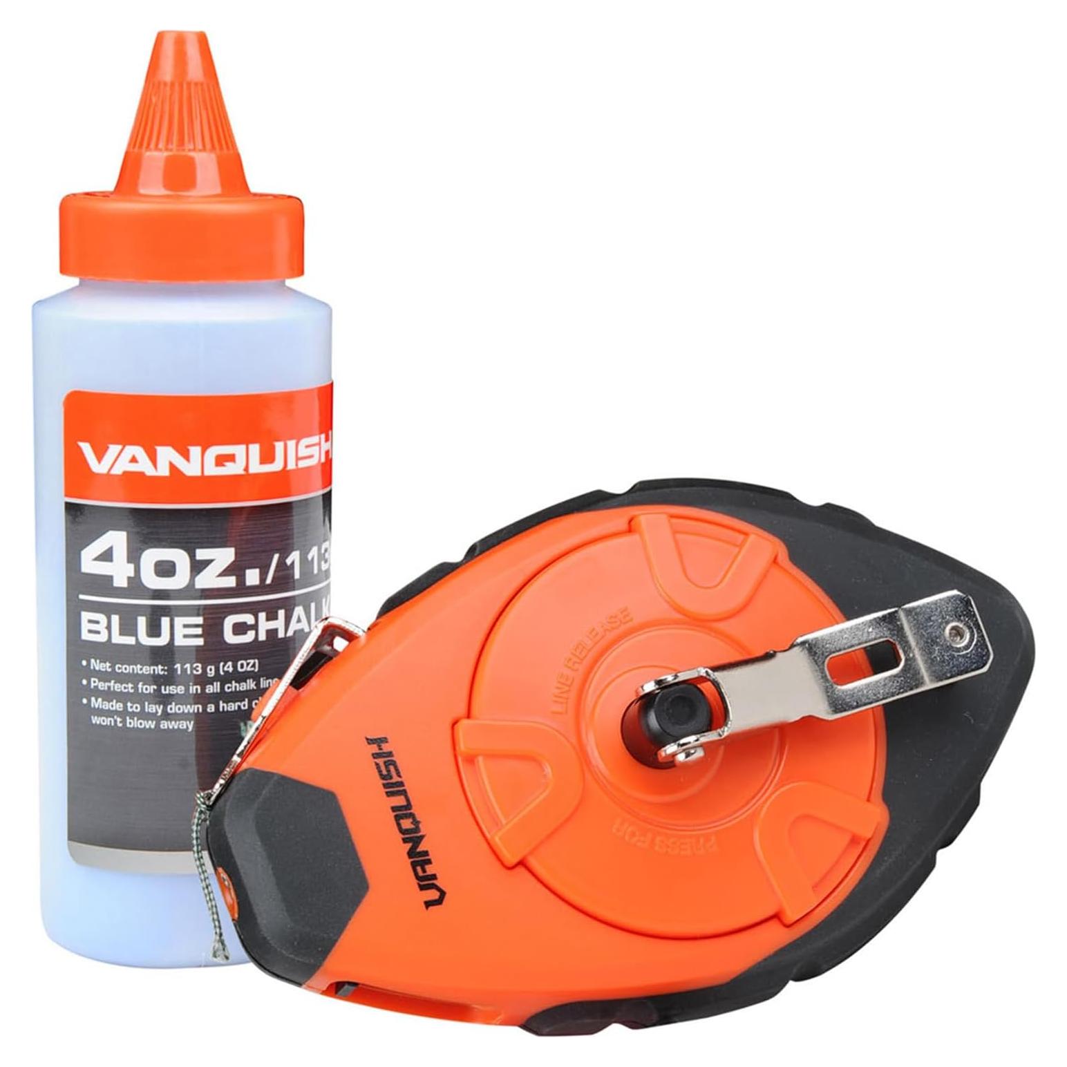 Carrete de Tiza VANQUISH 100ft ABS con Tiza Azul 4oz