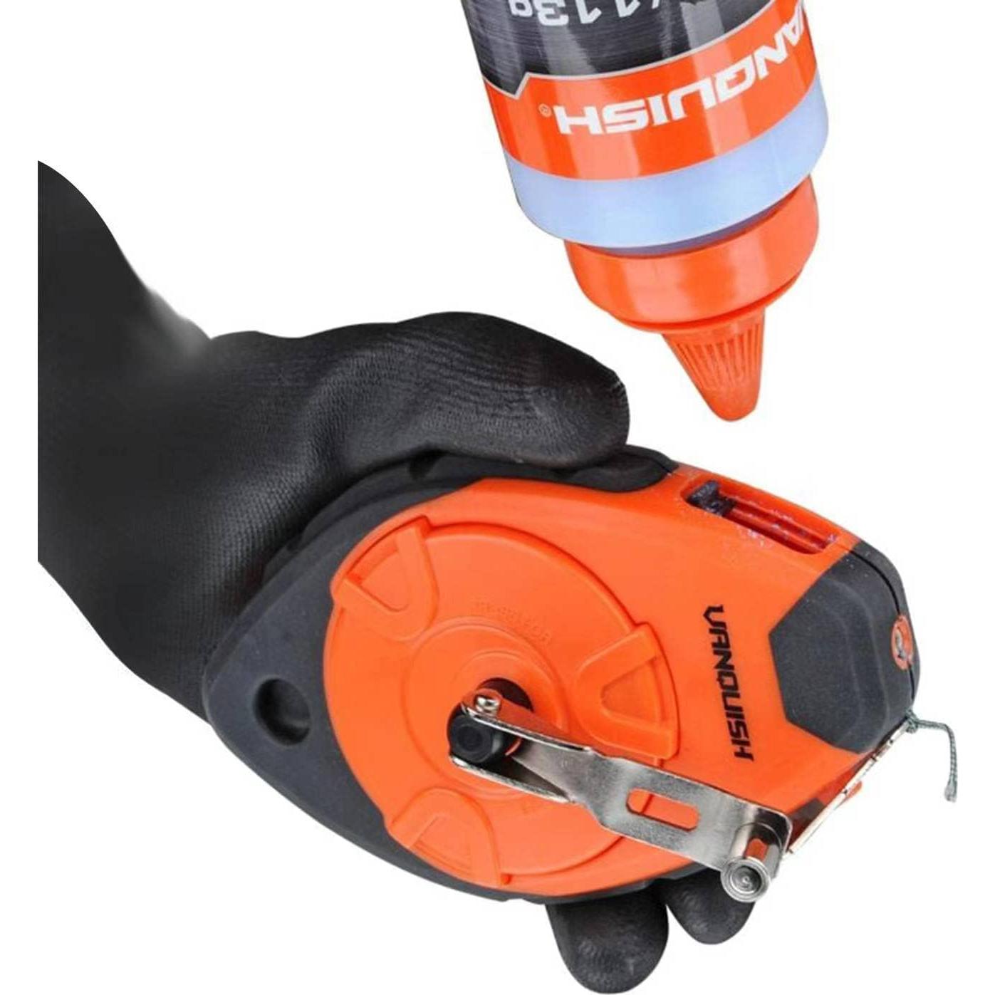 Carrete de Tiza VANQUISH 100ft ABS con Tiza Azul 4oz