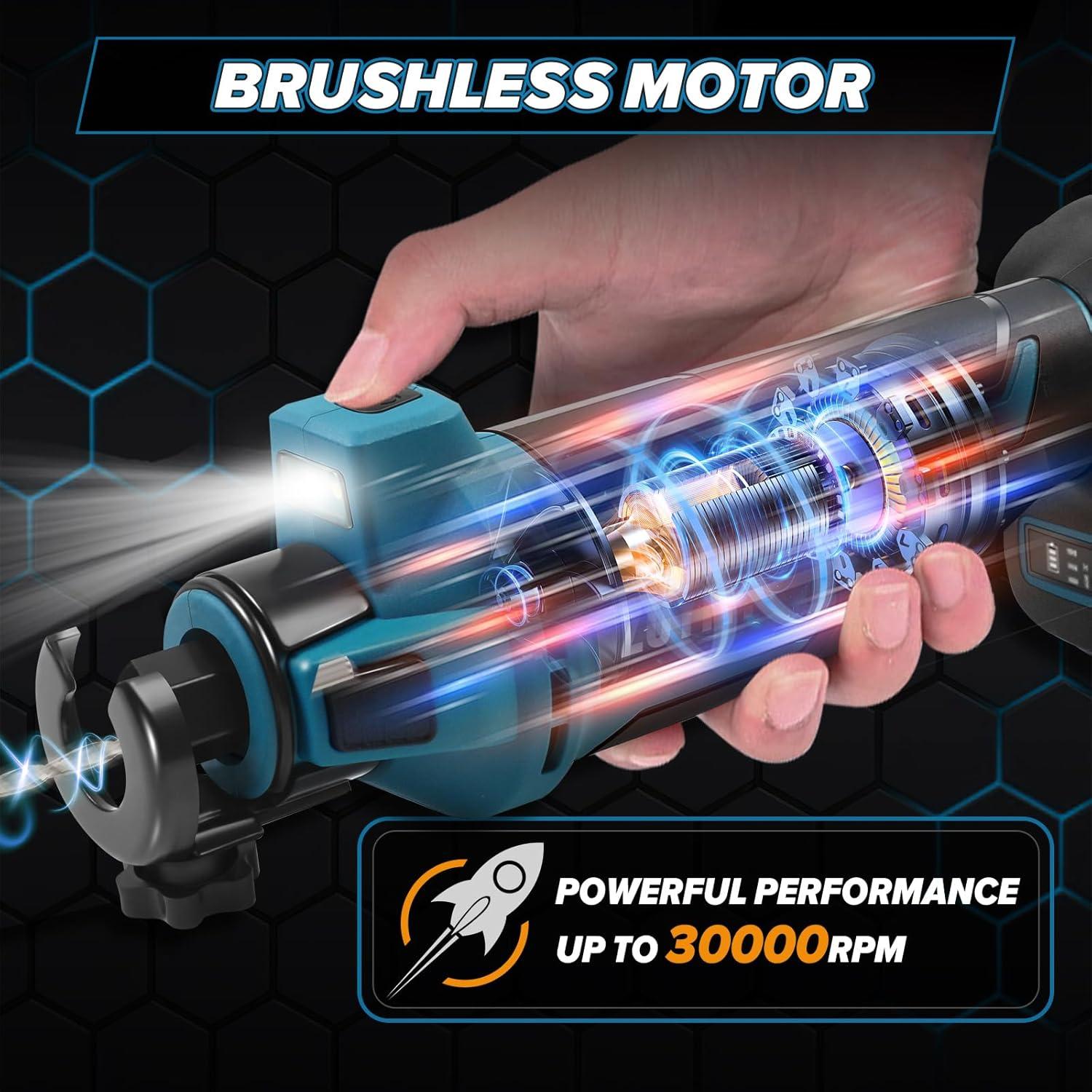 Sierra Inalámbrica ZUYIYI 18V para Corte de Paneles de Yeso 30000RPM