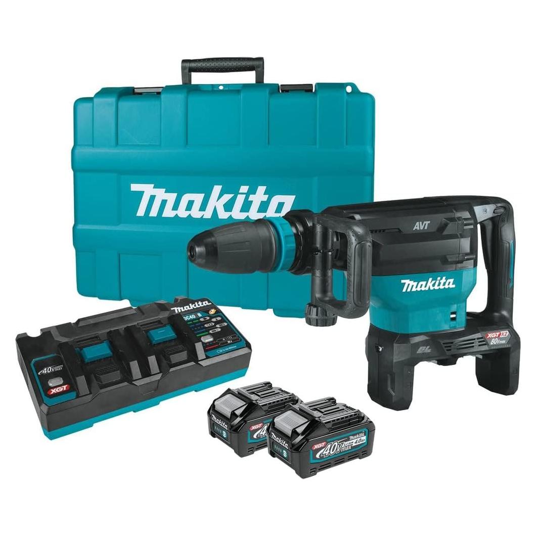 Martillo Demoledor Inalámbrico Makita 40V XGT 28 lb SDS-MAX