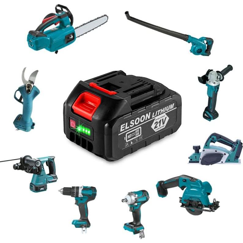 Batería de Reemplazo 4.0Ah 21V Li-ion ELSOON para Makita