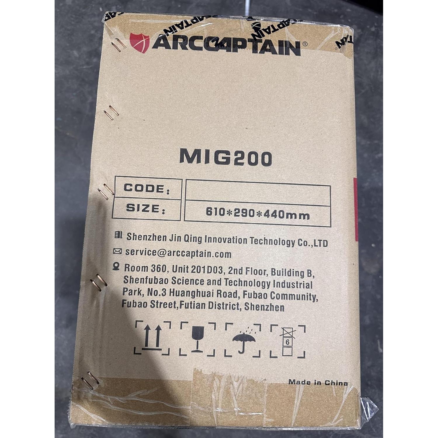 ARCCAPTAIN MIG Welder, 200Amp 6 in 1 Gas MIG/Gasless Flux Core MIG/Stick/Lift TIG/Spot welding/Spool Gun 110V/220V Aluminum Multi Process Welding Machine with LED Digital Display, Burn Back Adjustment