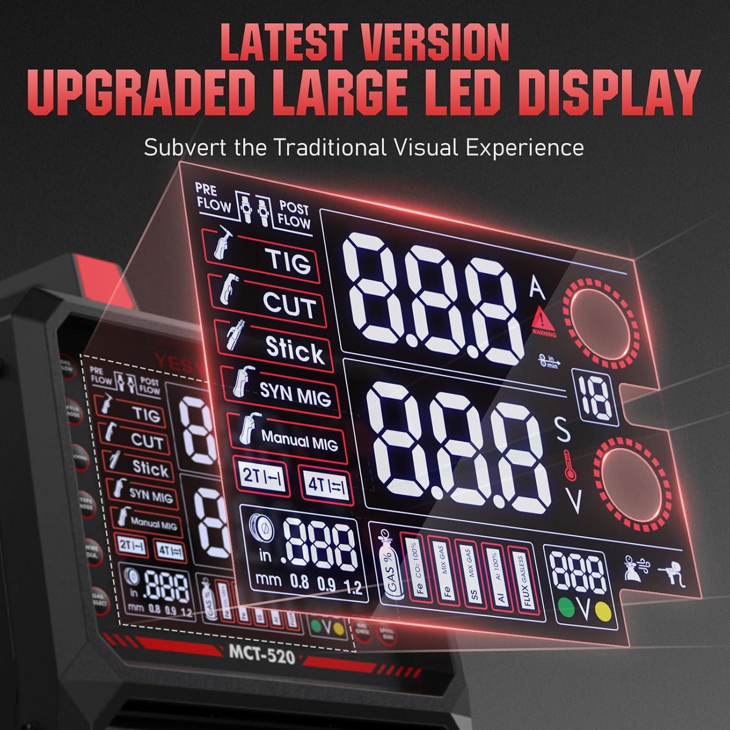Soldador Multifuncional YESWELDER MCT-520 6-en-1 200A 110/220V