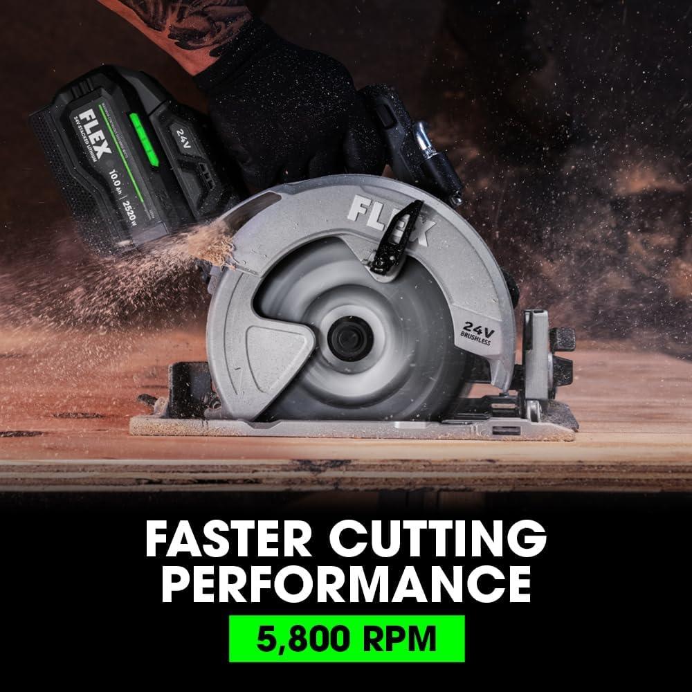 Kit de Herramientas Inalámbricas FLEX 24V - Taladro, Sierra, Luz