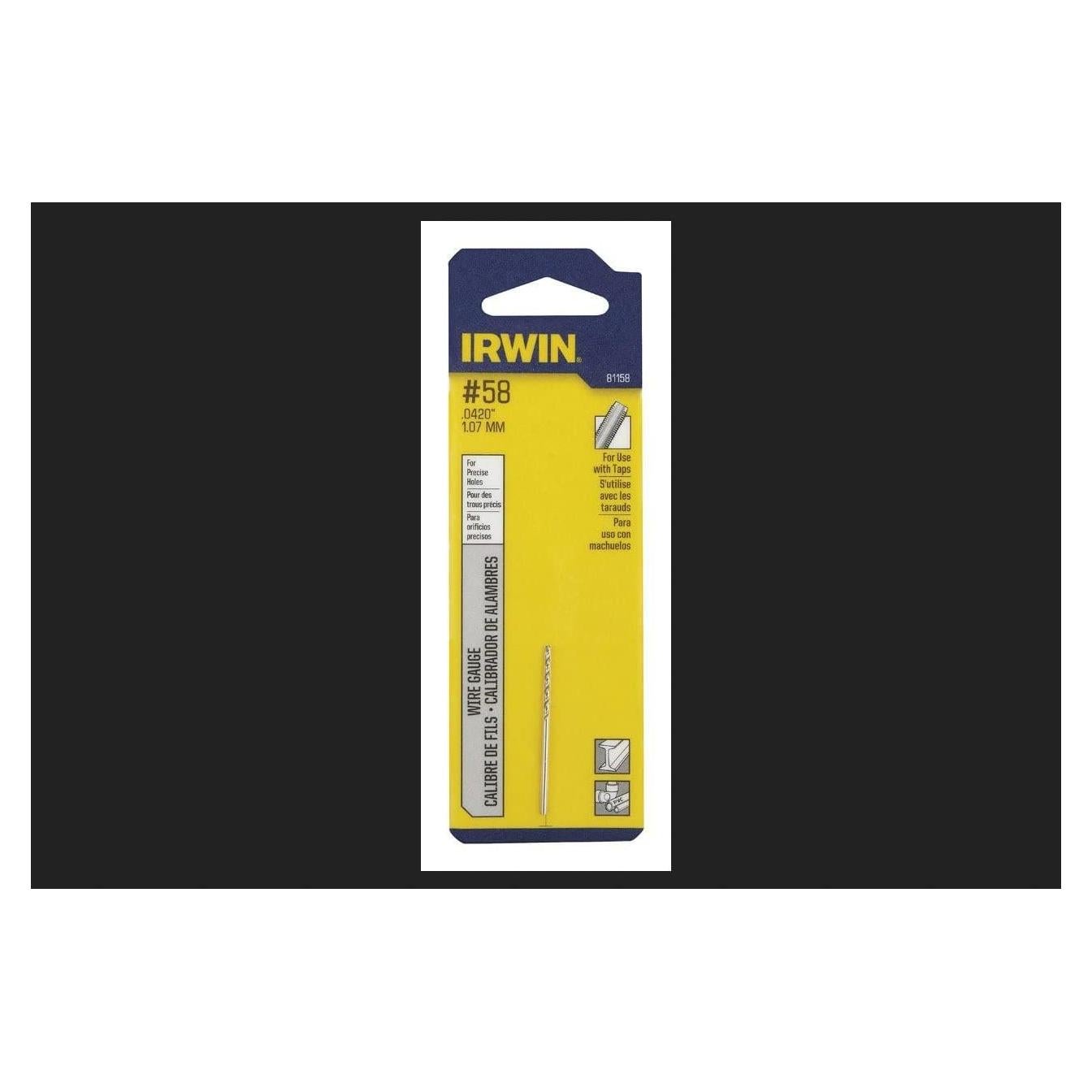 Broca #58 IRWIN 118° 5 piezas para metal