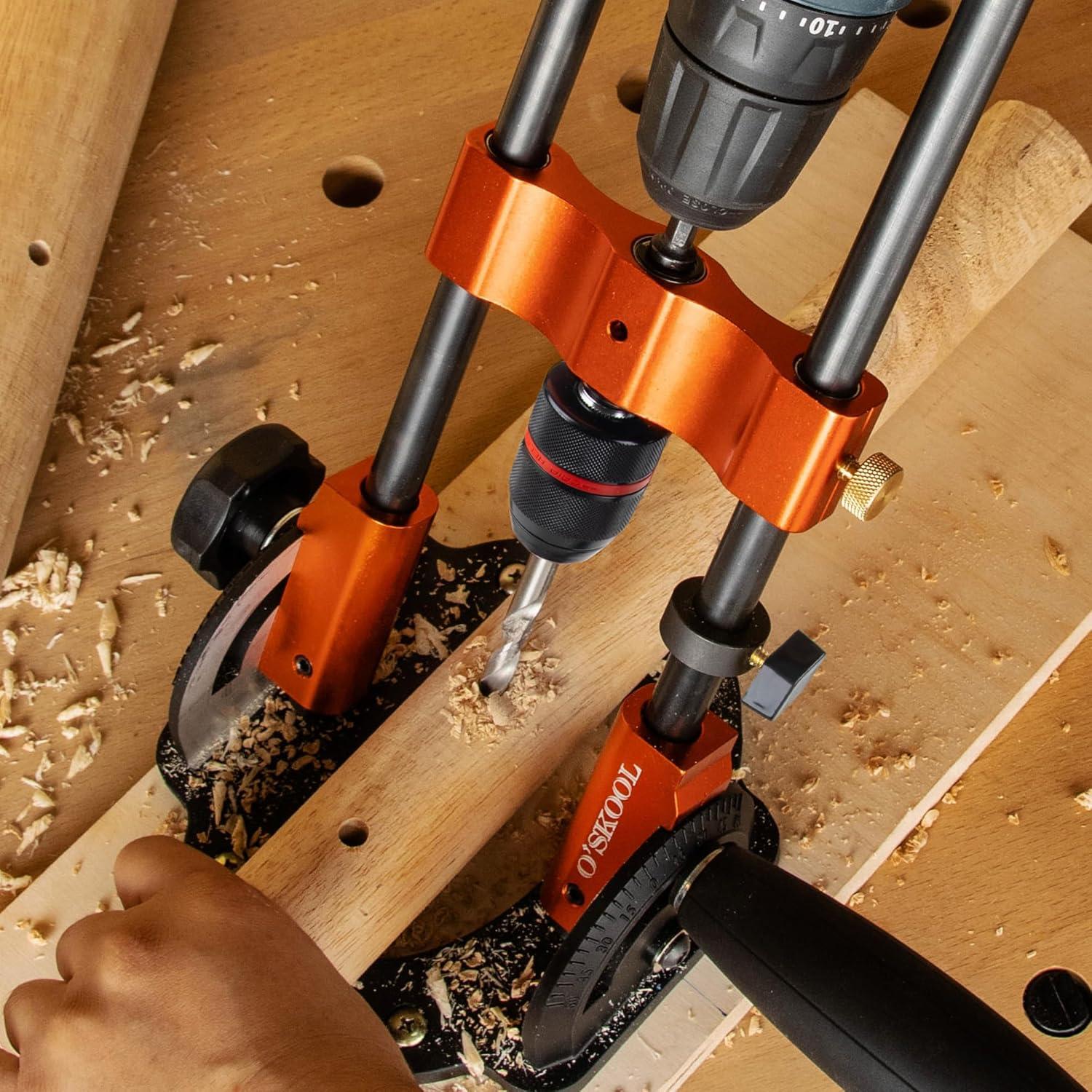 Guía de Taladro Multi-Angulo O'SKOOL Ajustable 0° a 60°