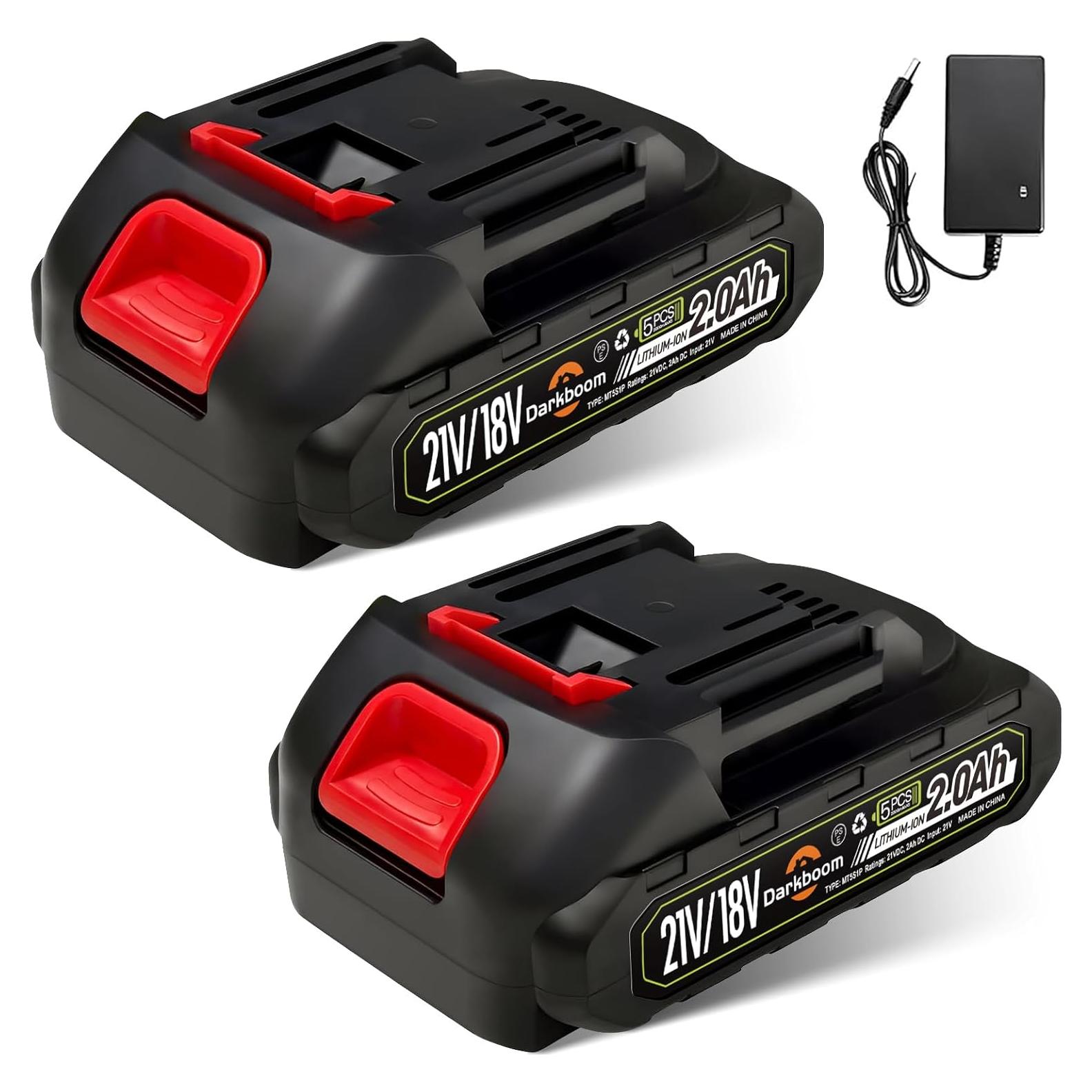 2 Baterías de Litio 21V 2.0Ah para Herramientas Makita