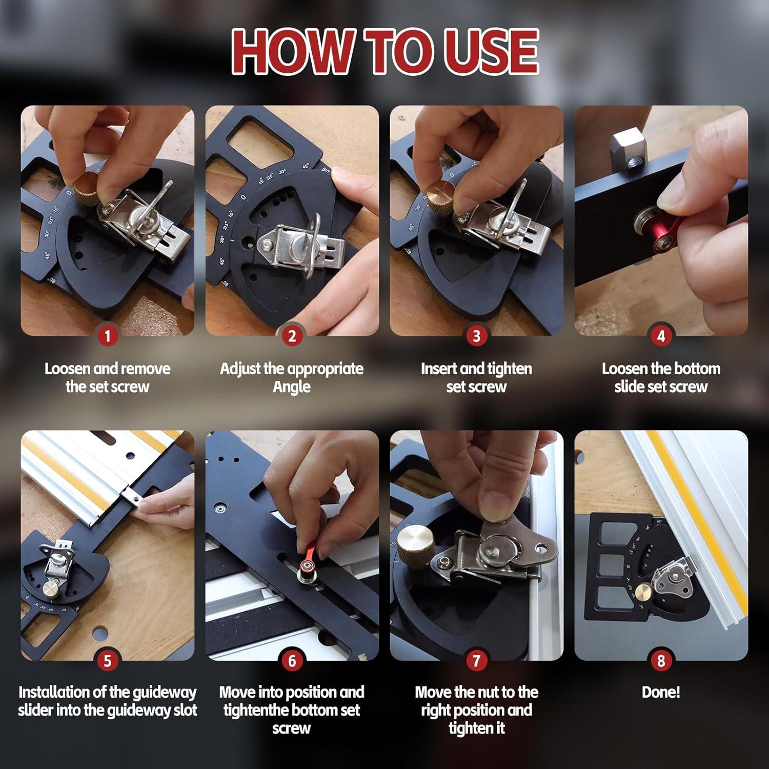 Guía de Sierra de Pista Ajustable Circulads - Multiángulo 11 Paradas