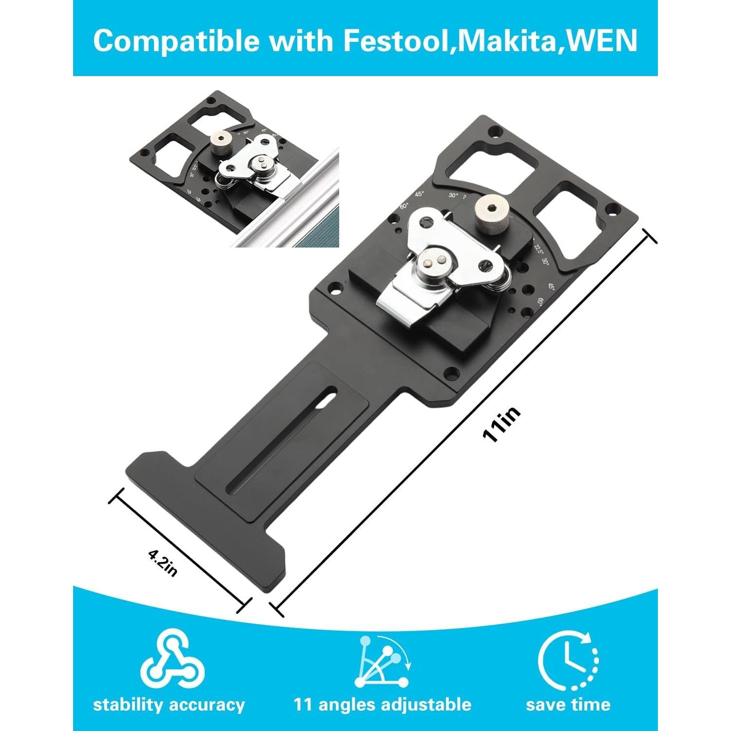 Escuadra de Sierra de Pista Ajustable 90° - Festool, Makita