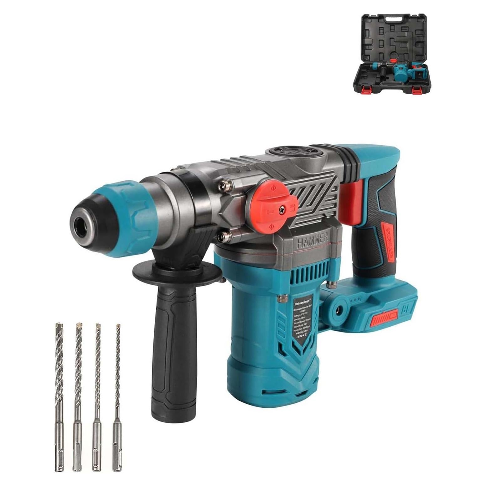 Martillo Perforador Rotativo Heimerdinger 18V 3.2J SDS-Plus