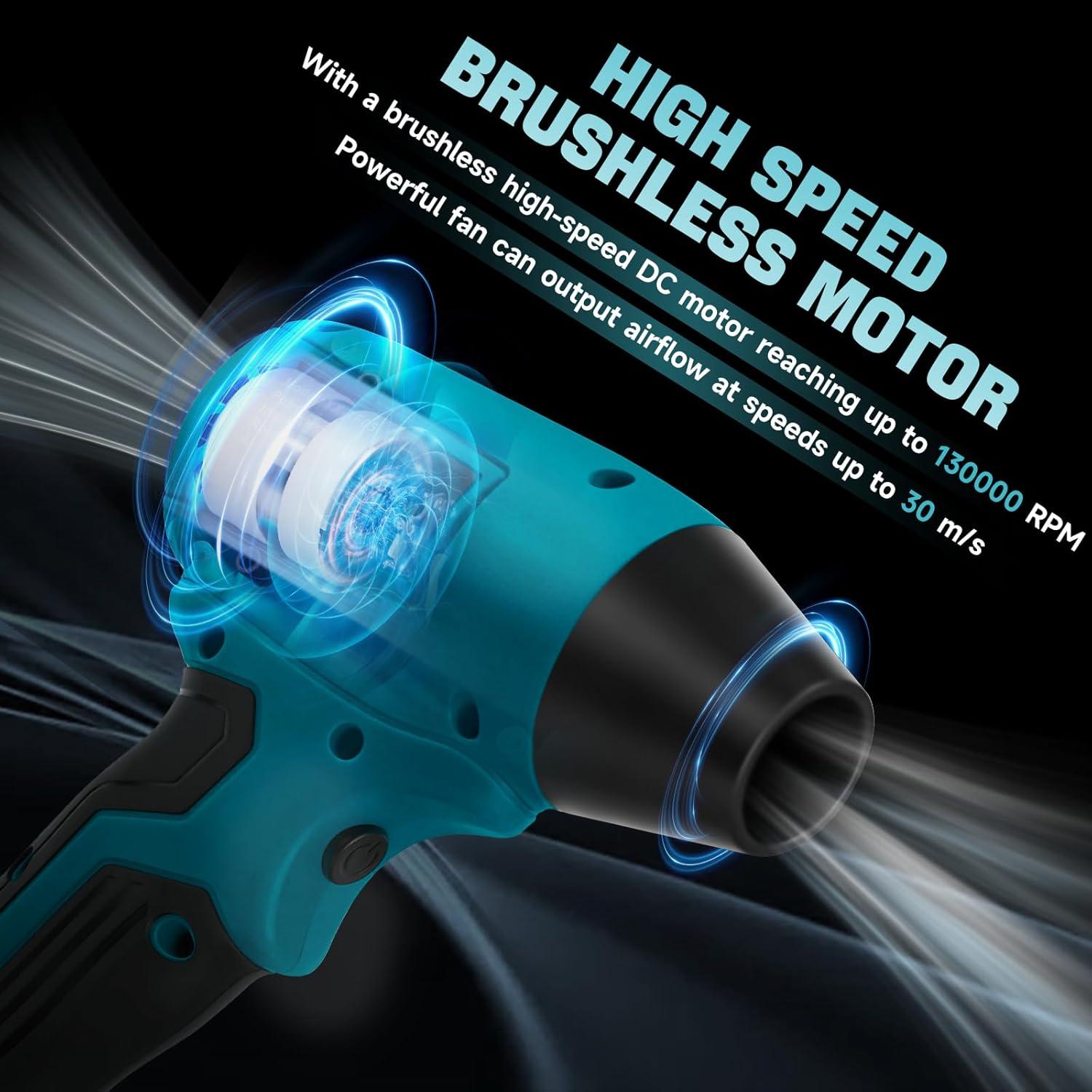 Soplador Turbo Inalámbrico IOHBThe 130000 RPM 18V