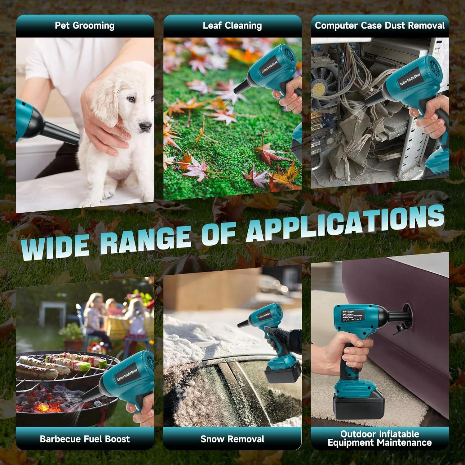 Soplador Turbo Inalámbrico IOHBThe 130000 RPM 18V