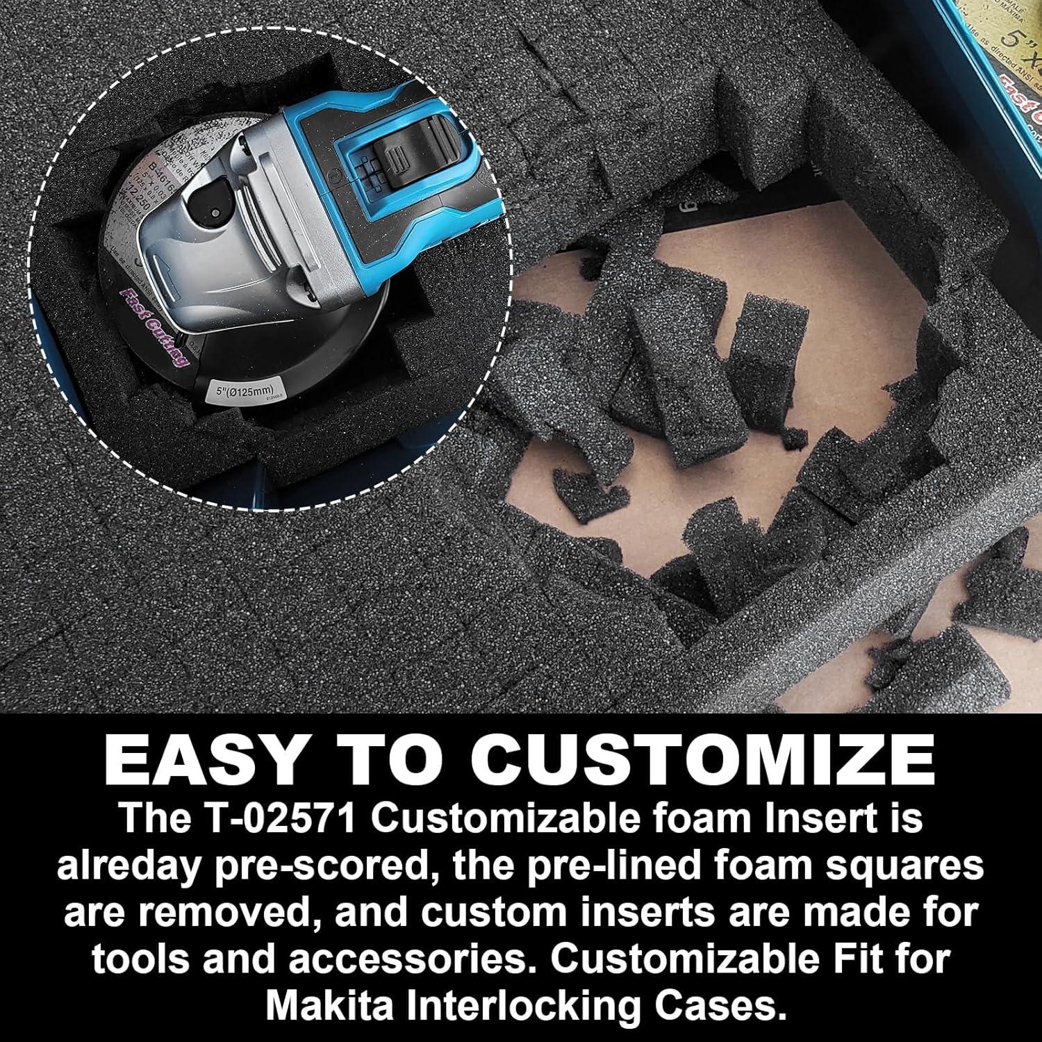 Inserto de Espuma Personalizable GEAIN T-02571 para Makita - 4 Piezas