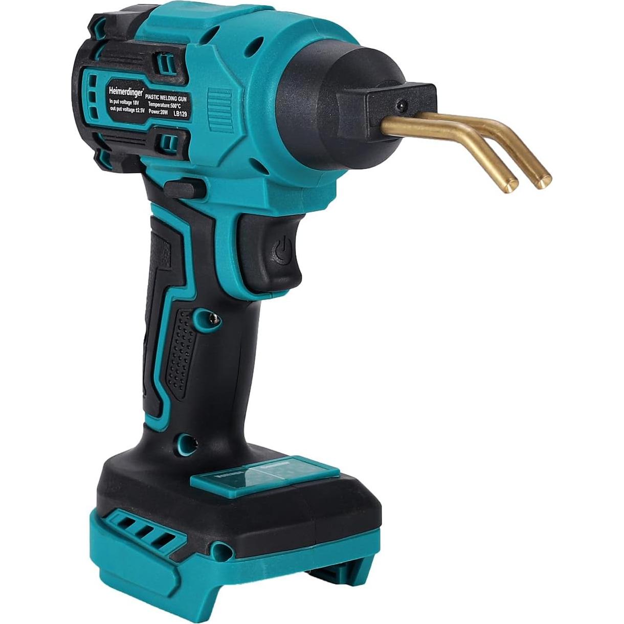 Soldador de Plástico Inalámbrico Heimerdinger 20W 18V con 400 Grampas