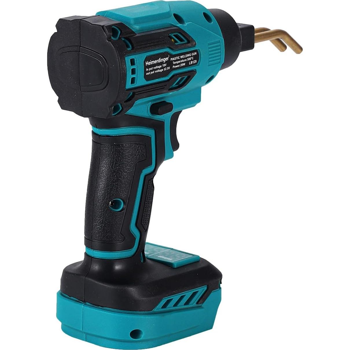 Soldador de Plástico Inalámbrico Heimerdinger 20W 18V con 400 Grampas