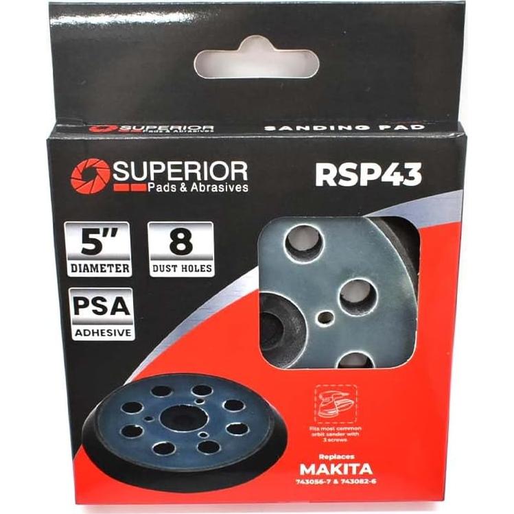 Almohadilla de Lijado 5" Superior Pads RSP43 para Makita