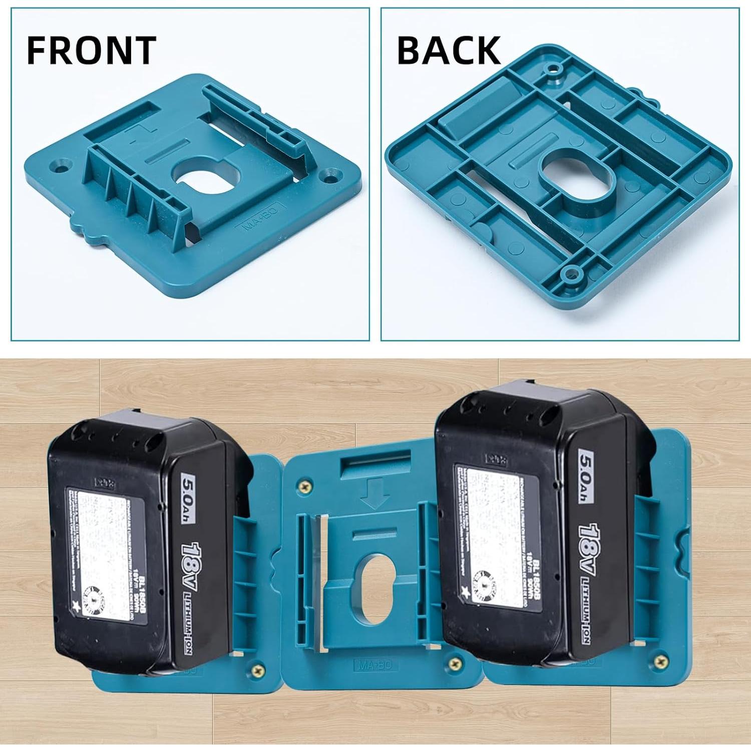 20 Soportes de Batería Makita 18V para Montaje en Pared