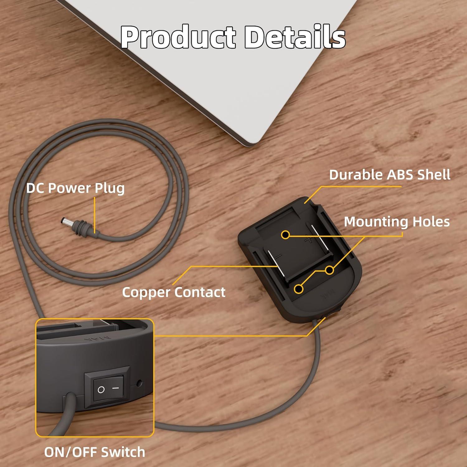 Adaptador de Batería Mini Starlink DaierTek 18V DC a Prueba de Agua