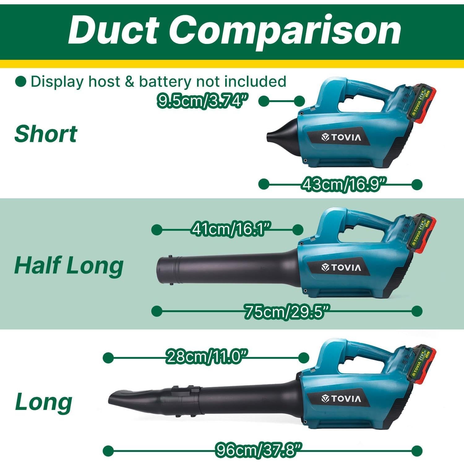 Boquilla de Secado T TOVIA para Soplador Makita 21V - GBL46
