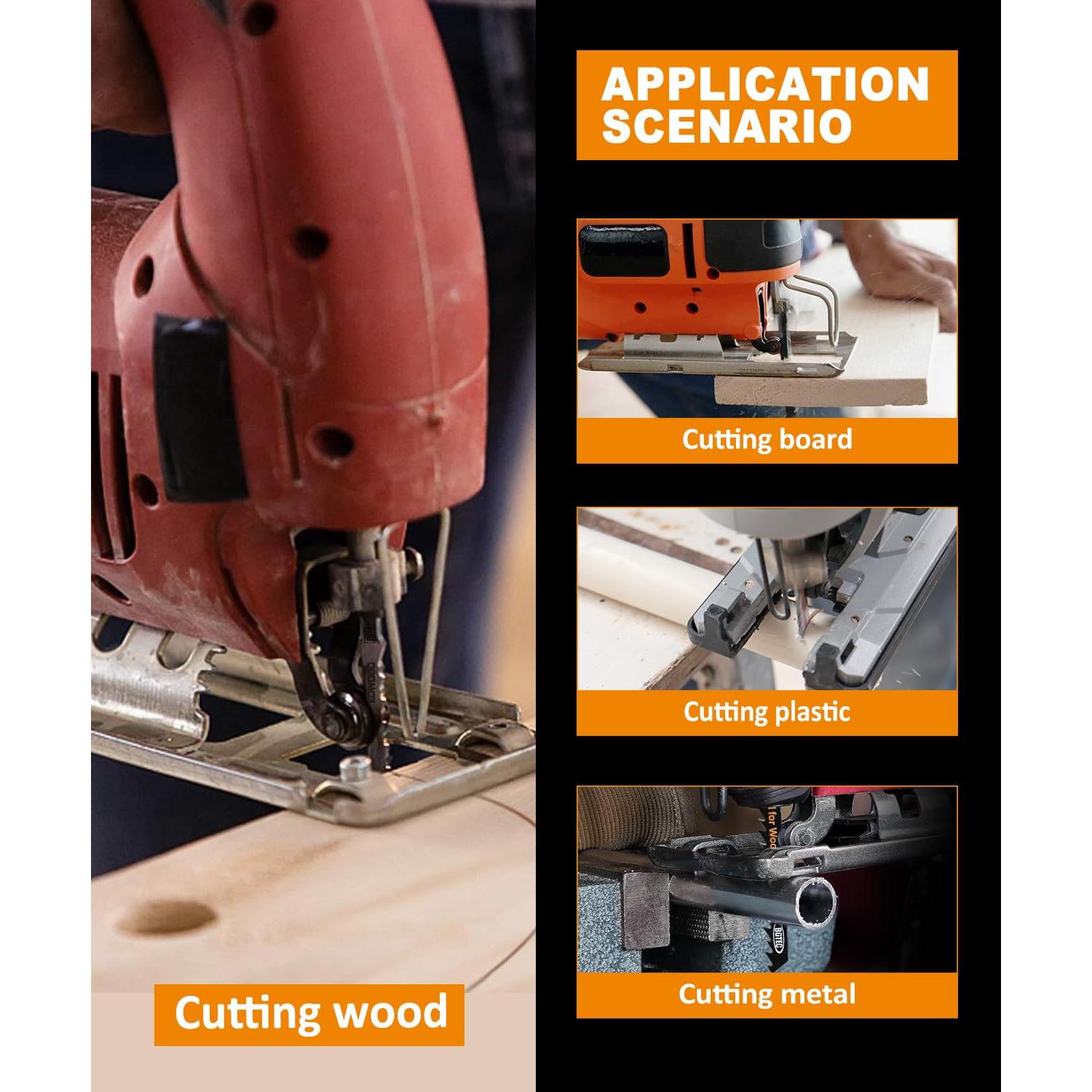 Juego de 50 Hojas de Sierra de Calar BGTEC T-Shank HCS/HSS