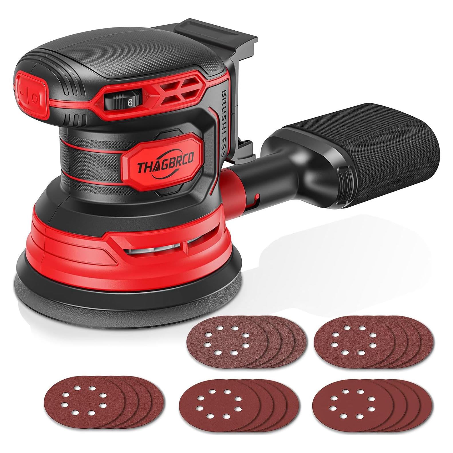 Lijadora Orbital Inalámbrica ThagBrco 18V 12000 RPM 6 Velocidades