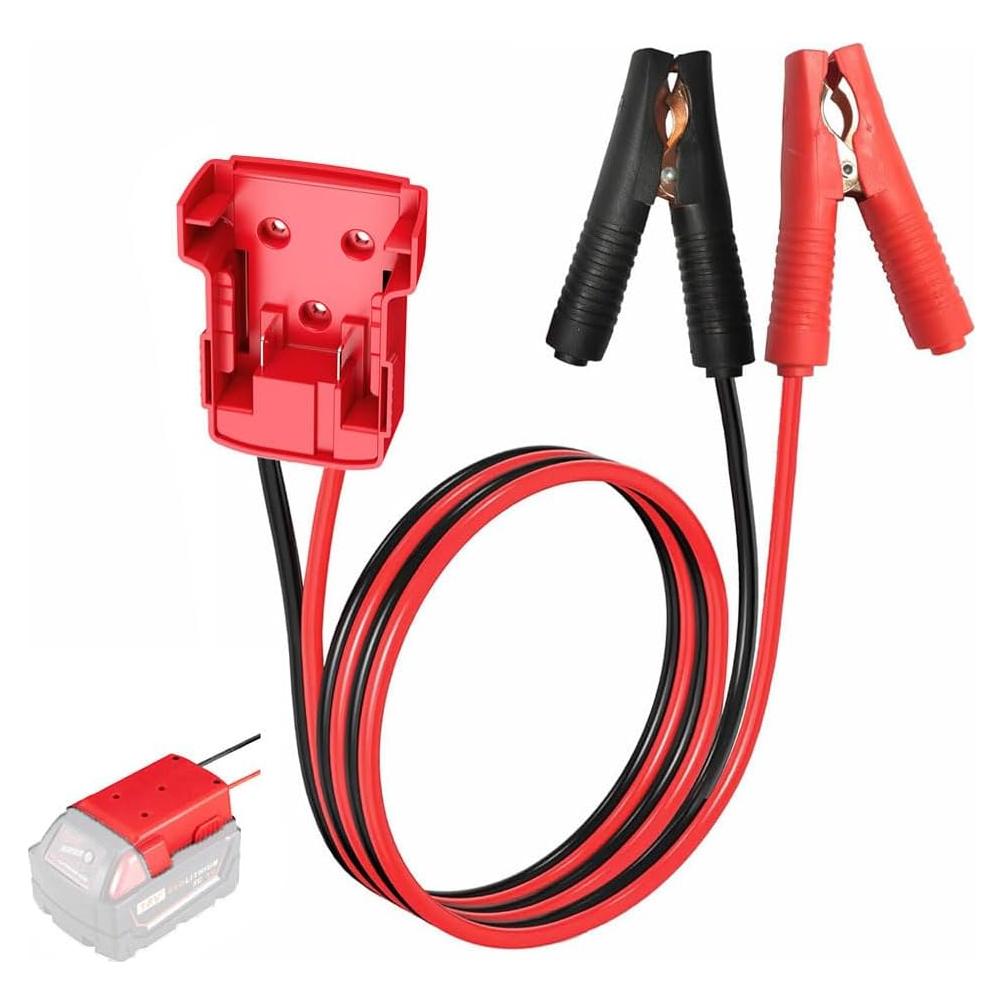Cables de Arranque GRZWAYS 2FT 8AWG para Batería Milwaukee M18