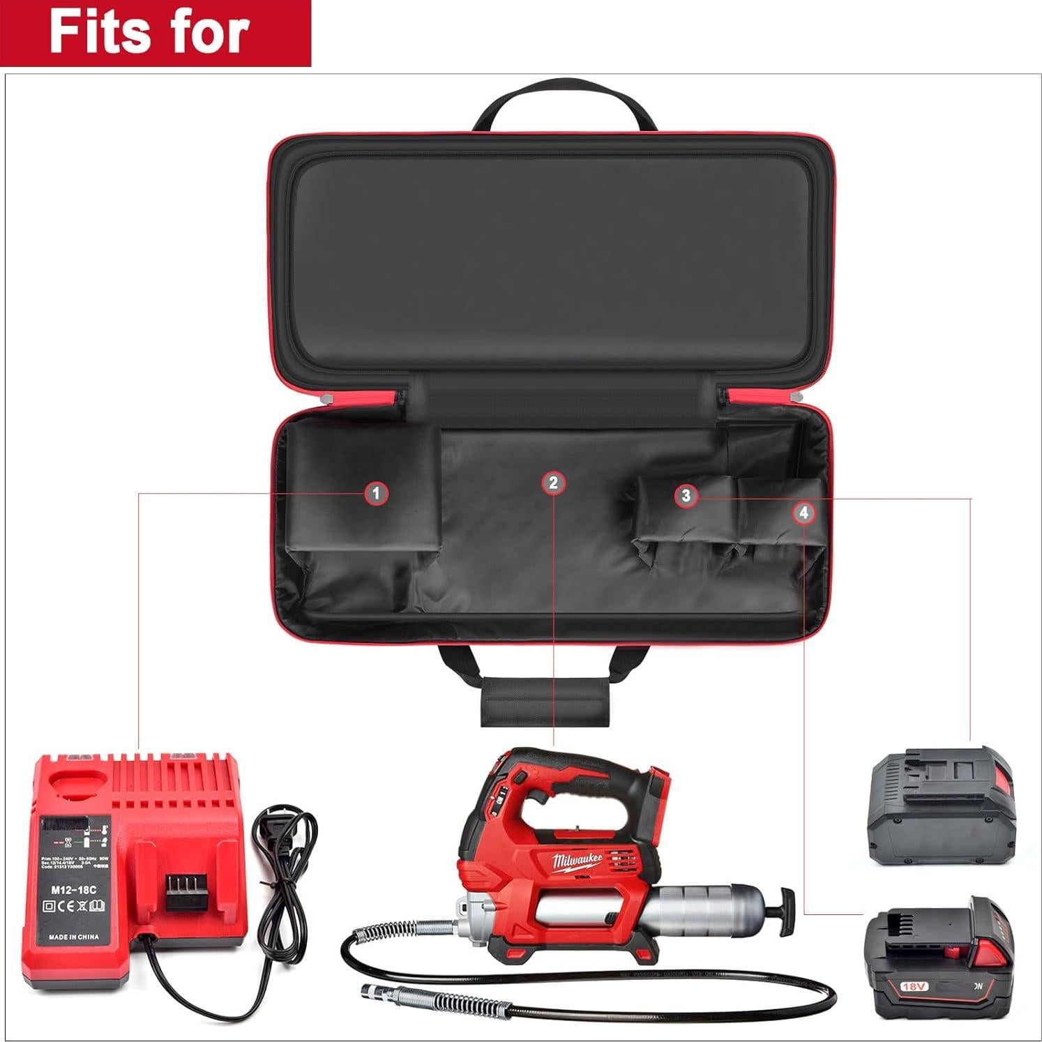 Funda de Almacenamiento Milwaukee M18 para Pistola de Grasa