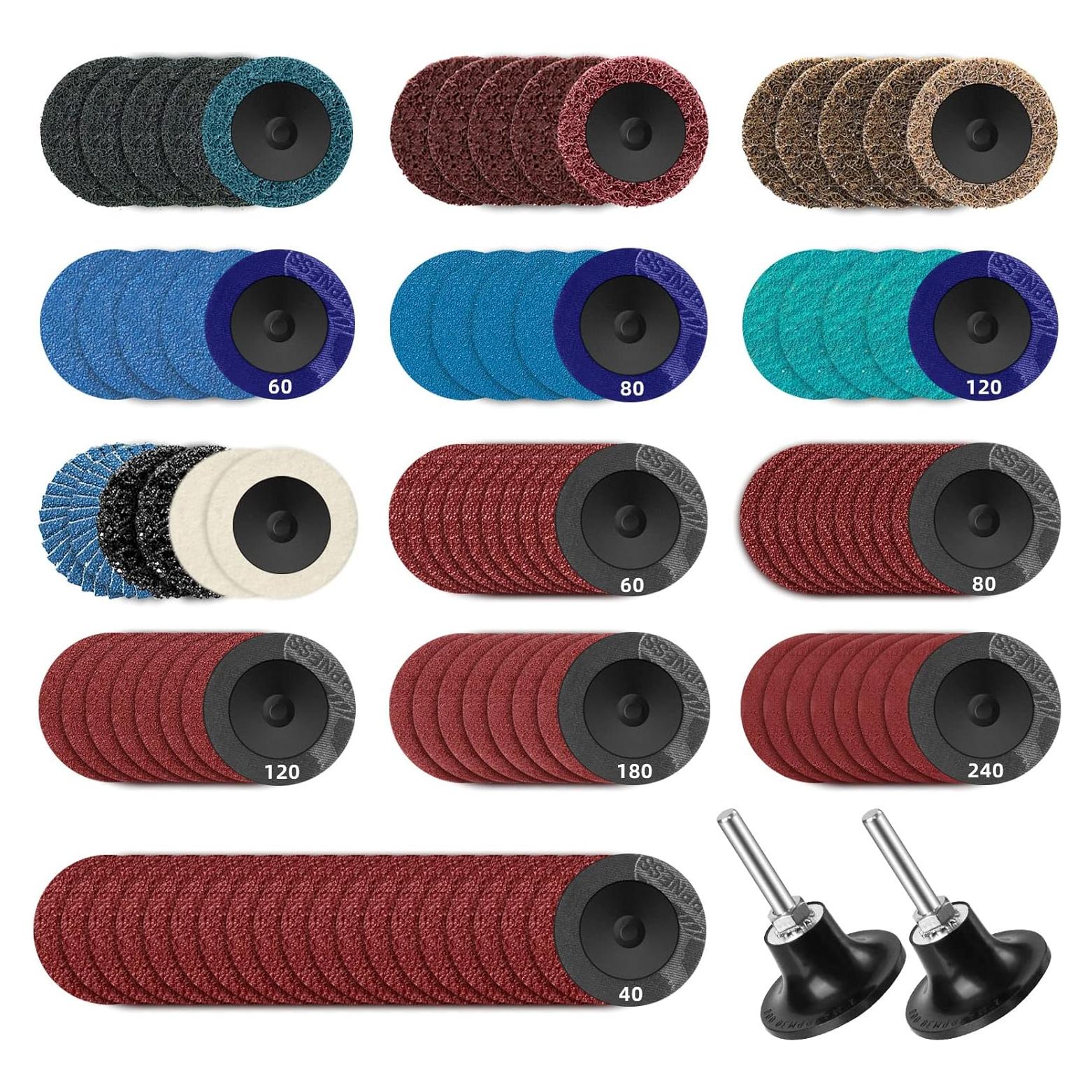 Conjunto de Discos de Lijado 108 Piezas 2" Tanzfrosch