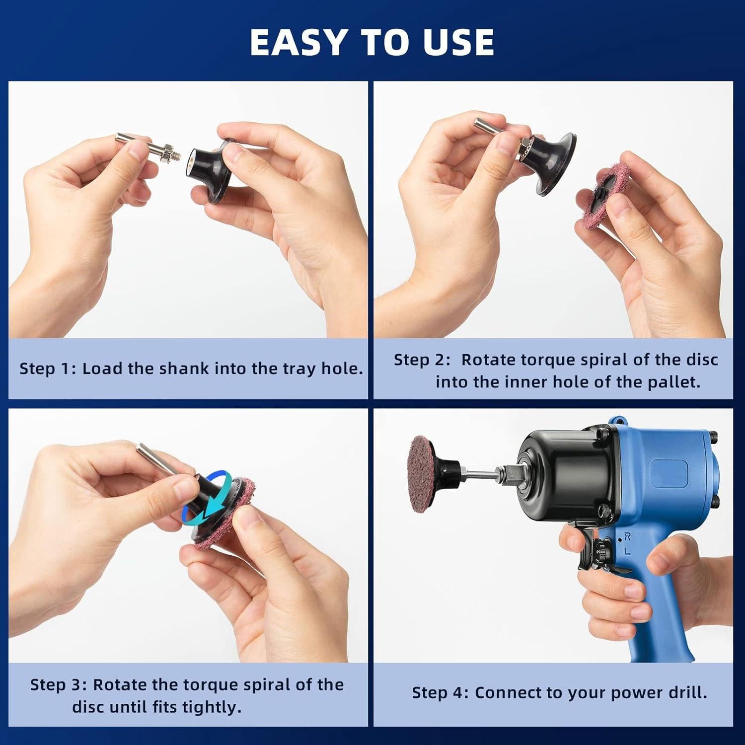 Conjunto de Discos de Lijado 108 Piezas 2" Tanzfrosch