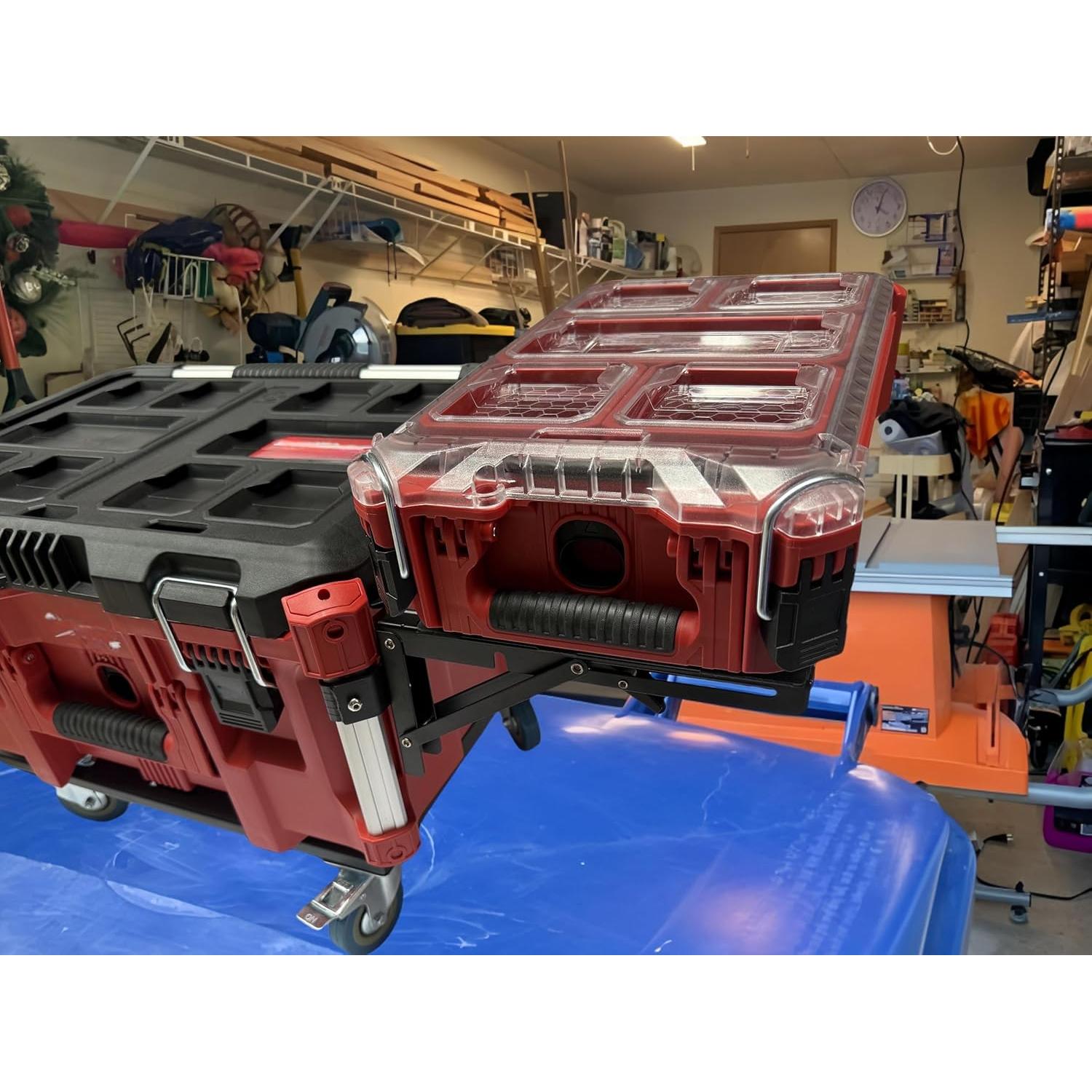 Soporte Plegable Milwaukee Packout VELCKING 100LB Rojo