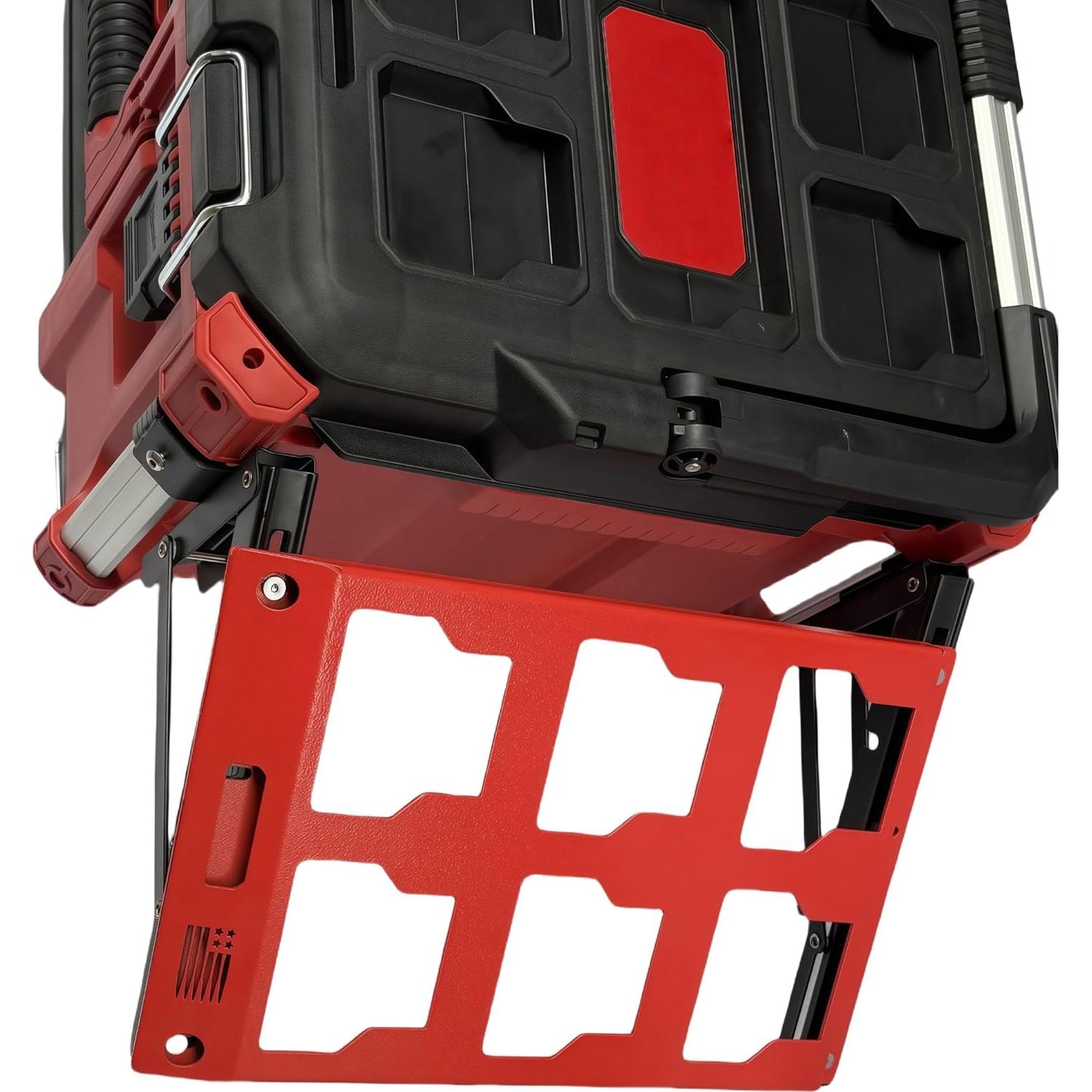 Soporte Plegable Milwaukee Packout VELCKING 100LB Rojo