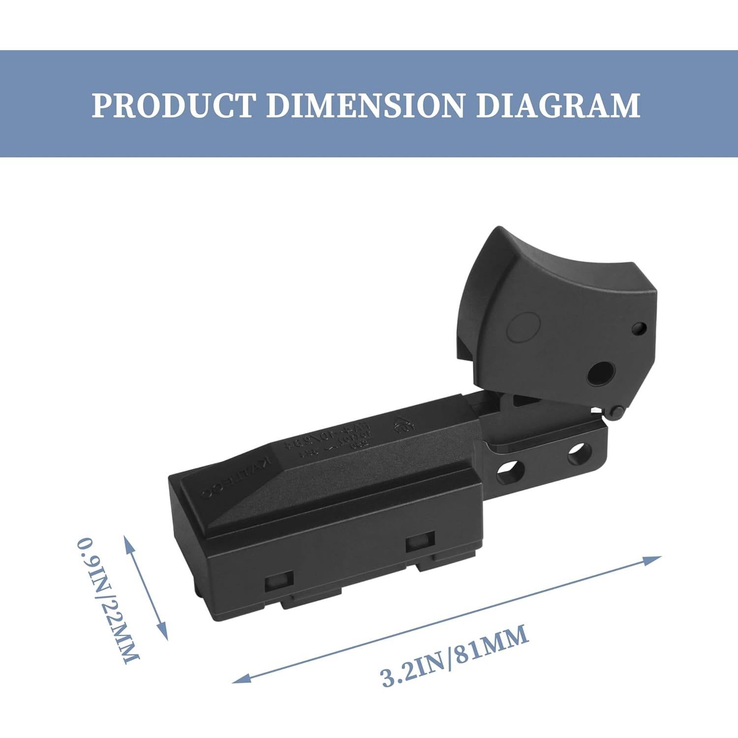 Interruptor On-Off Zfegto 23-66-0098 para Sierras Circulares Milwaukee