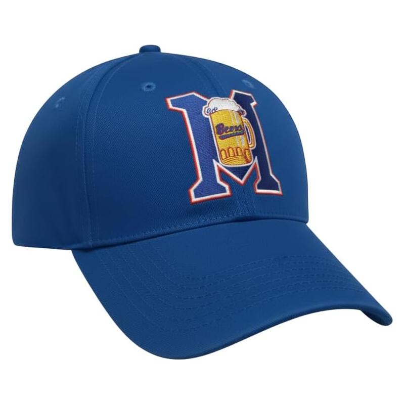 Gorra de béisbol azul Milwaukee Beers - Ajustable y bordada