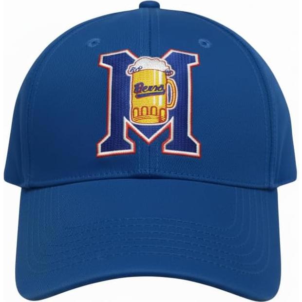 Gorra de béisbol azul Milwaukee Beers - Ajustable y bordada