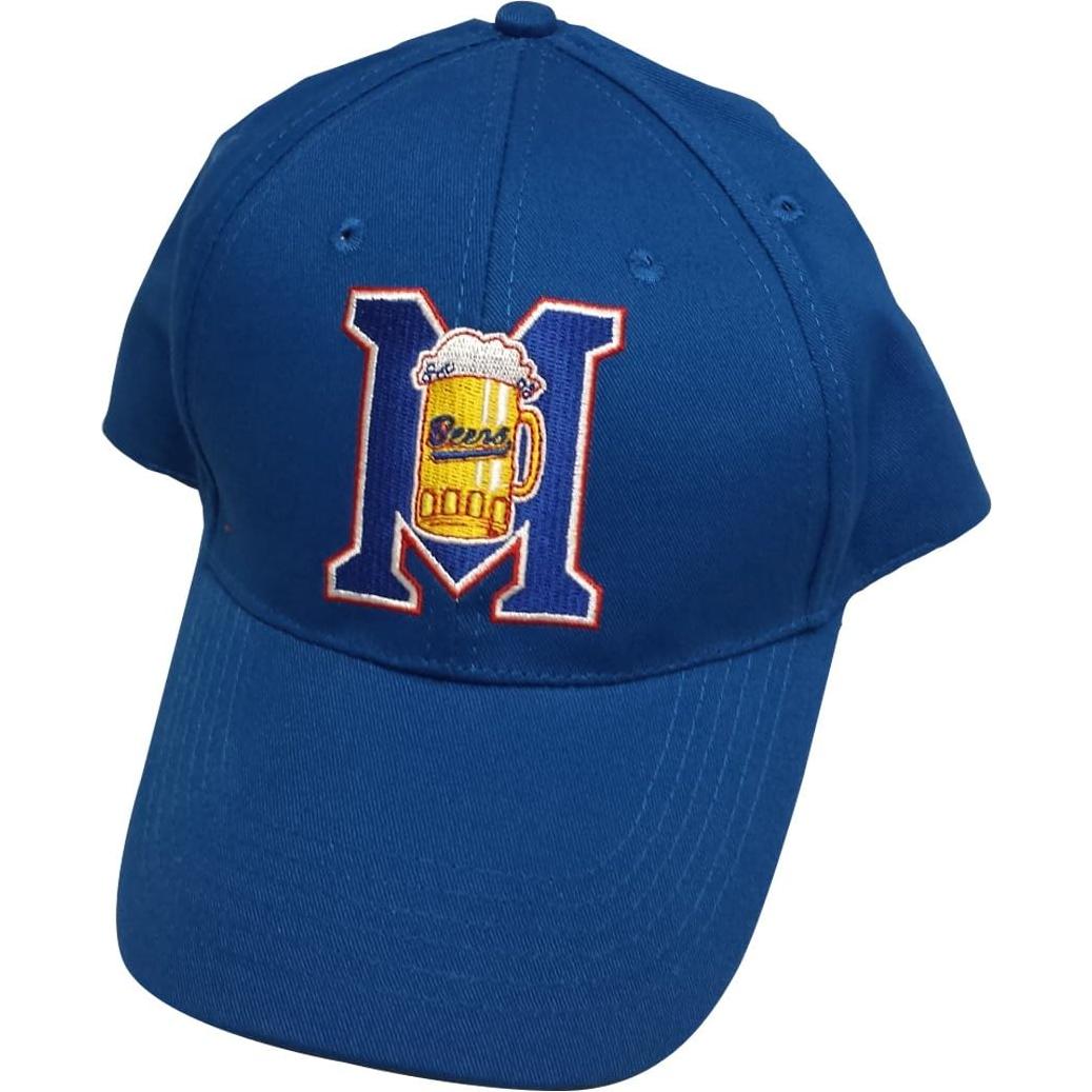 Gorra de béisbol azul Milwaukee Beers - Ajustable y bordada