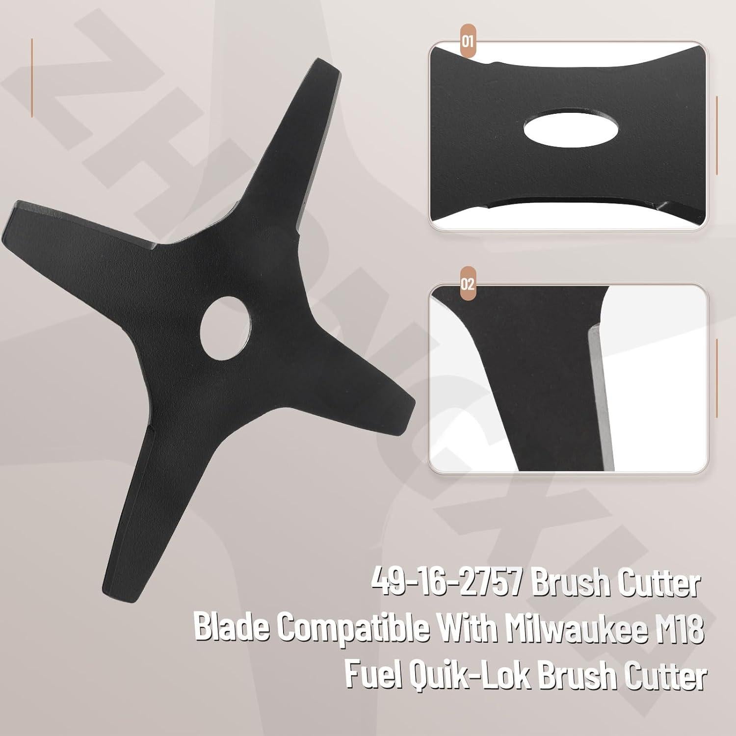 Cuchilla de Desbrozadora ZHONGXIA Compatible Milwaukee M18