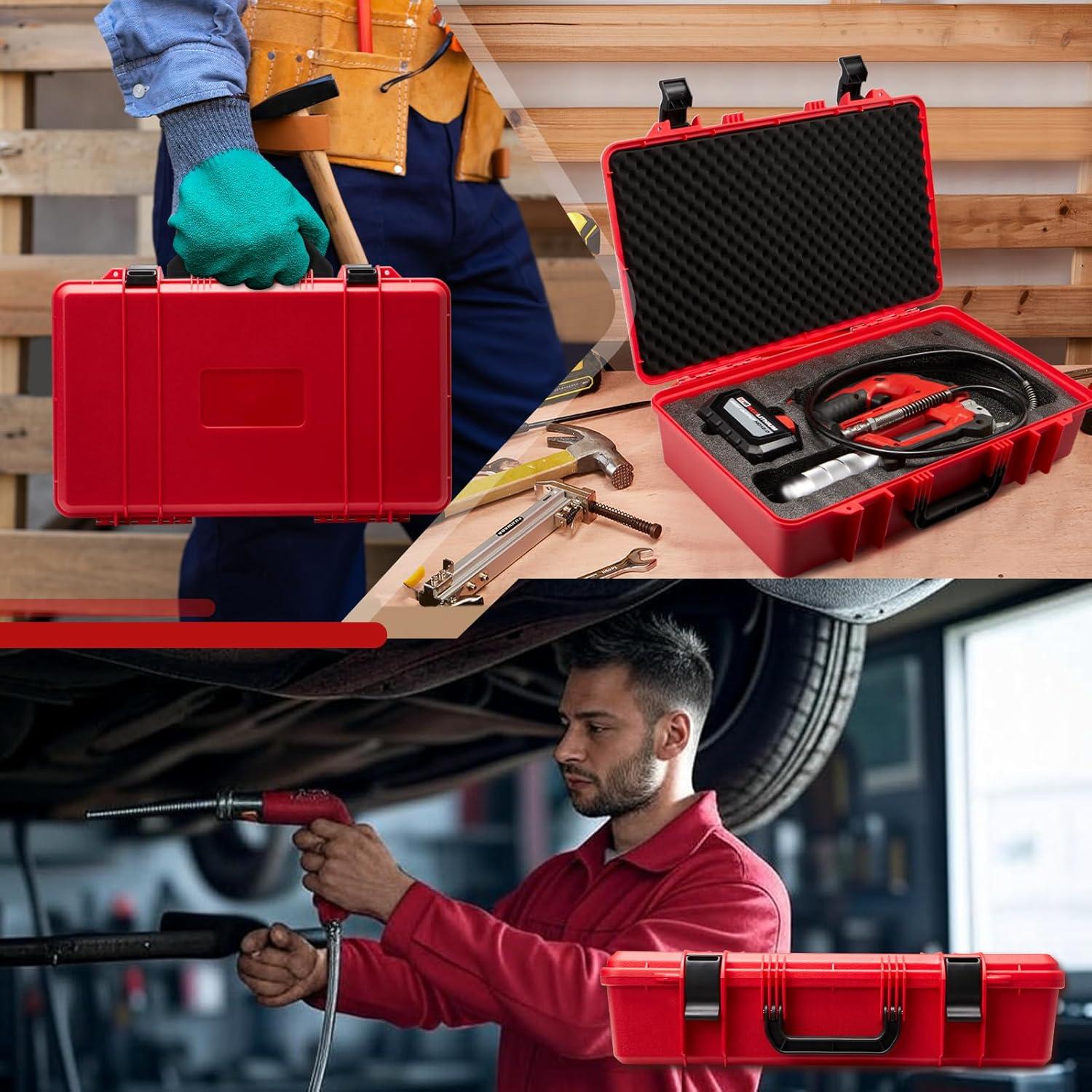 Funda Dura para Pistola de Grasa Milwaukee M18/M12 | Bolsa de Almacenamiento Portátil