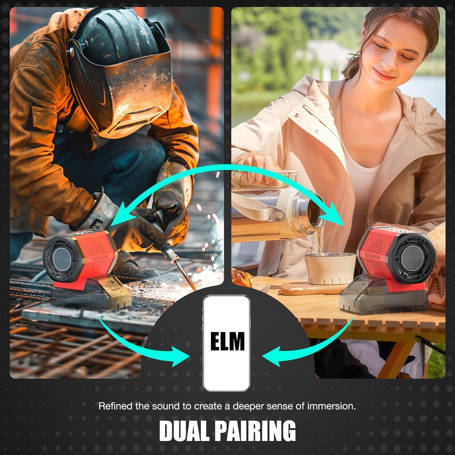 Altavoz Bluetooth OHYES MK-SPK 20W para Batería Milwaukee 18V