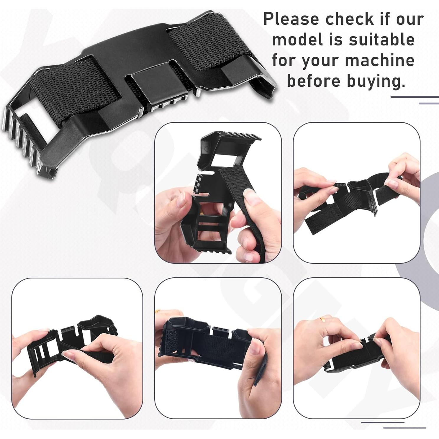 Soporte de lámpara frontal para casco YAQINGMY MKQQ-KOU - 2 unidades